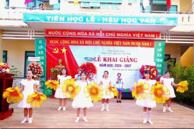 TRƯỜNG TH SỐ 2 SƠN TỊNH TỔ CHỨC LỄ KHAI GIẢNG NĂM HỌC 2026 – 2027