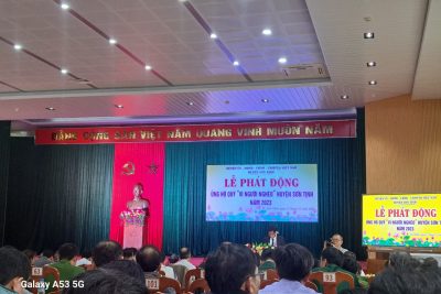 THAM GIA LỄ PHÁT ĐỘNG ỦNG HỘ QUỸ “VÌ NGƯỜI NGHÈO” CỦA HUYỆN SƠN TINH NĂM 2023